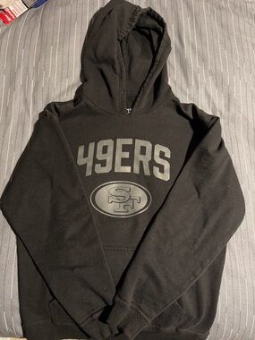 Forty-Niner Black Graphic Pullover Hoodie